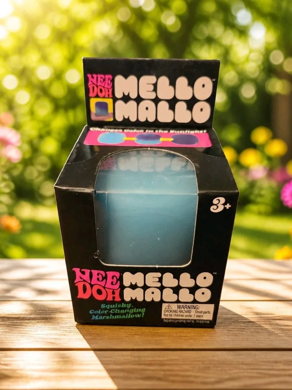 NeeDoh Mello Mallo Color-Changing Marshmallow Toy - Blue
